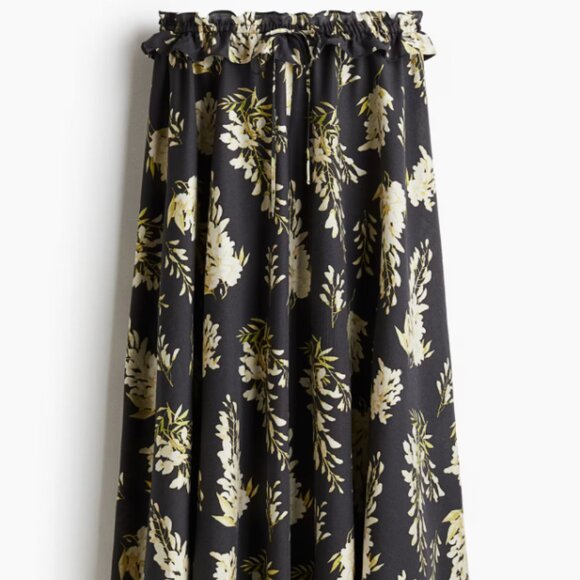 H&M RUFFLE-TRIMMED MAXI SKIRT - Picture 3 of 4